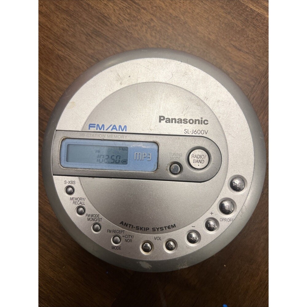 Panasonic SL- MP3 SV553J Silver Working FM/AM/ Player Portable But Cd CD Not